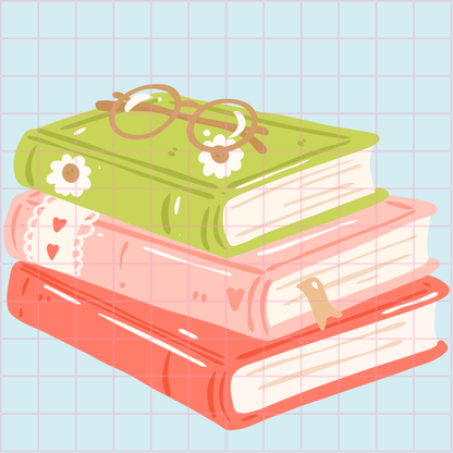 Glasses on Book Stack