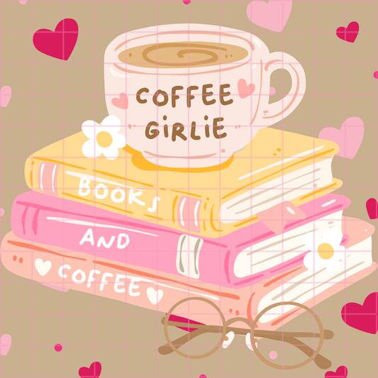 Books and Coffee Stack