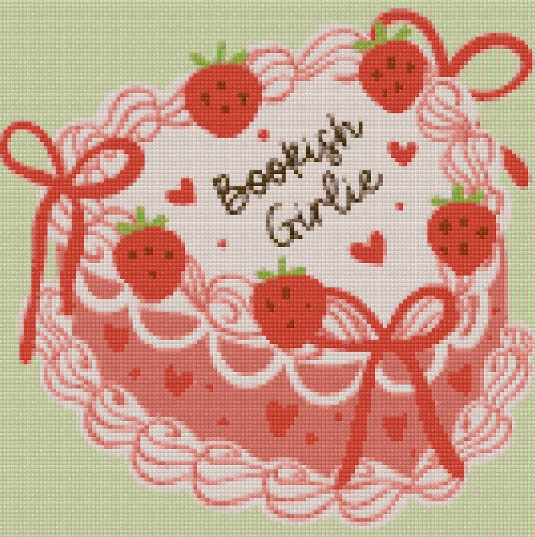 Bookish Strawberry Cake