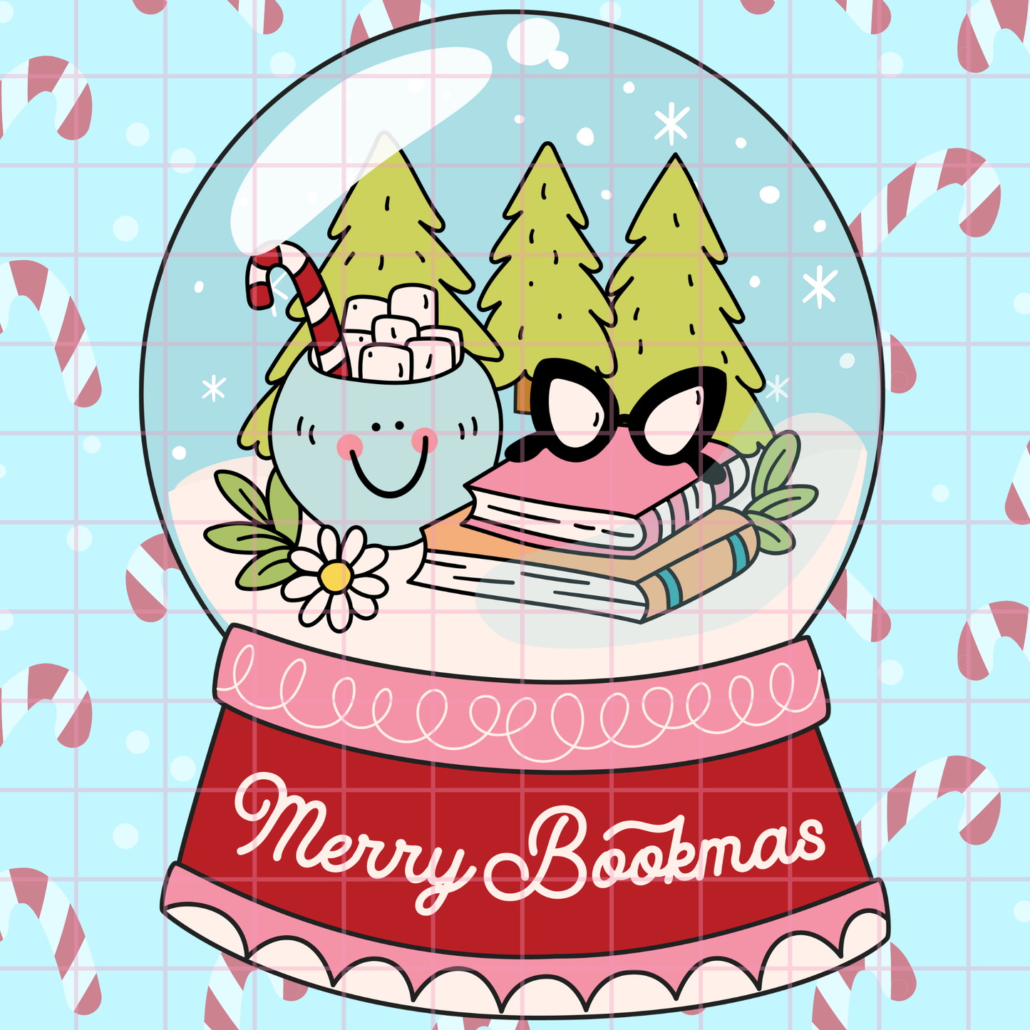 Merry Bookmas Snowglobe