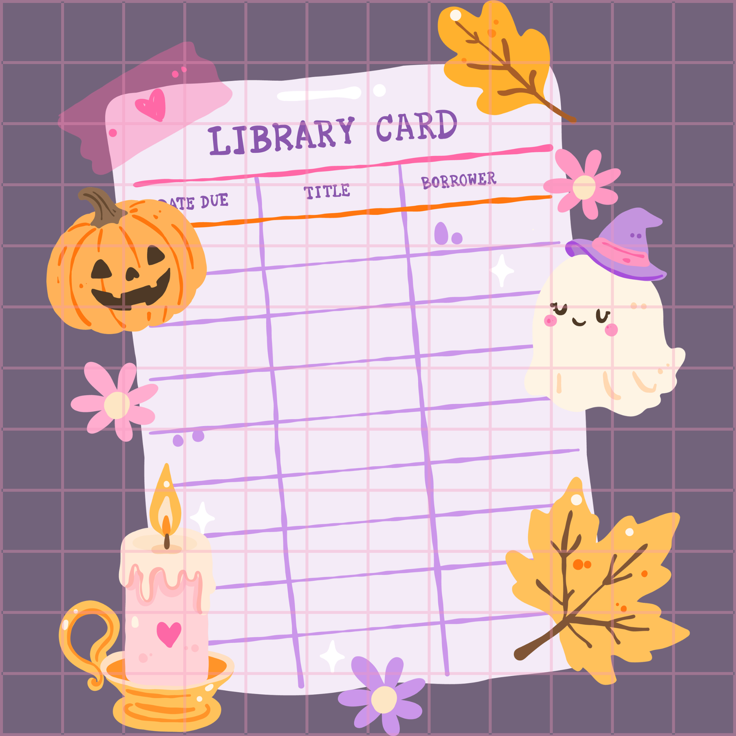 October Library Card
