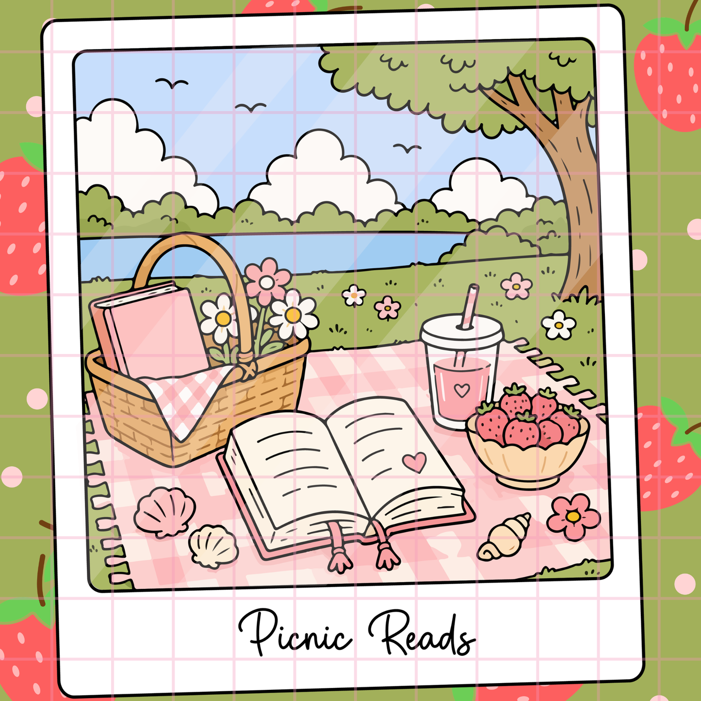 Picnic Reads Polaroid