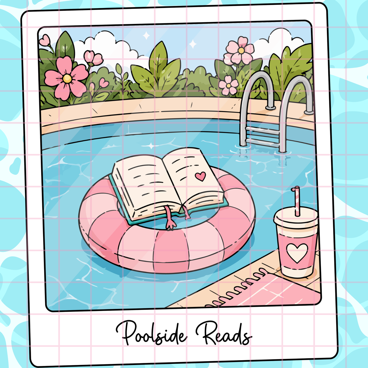 Poolside Reads Polaroid