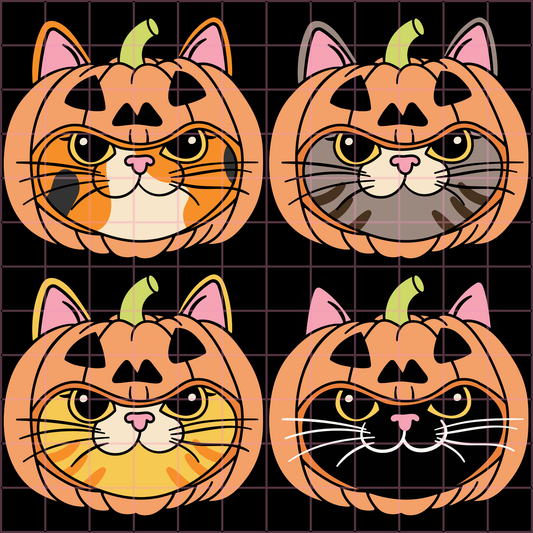 Pumpkin Cats