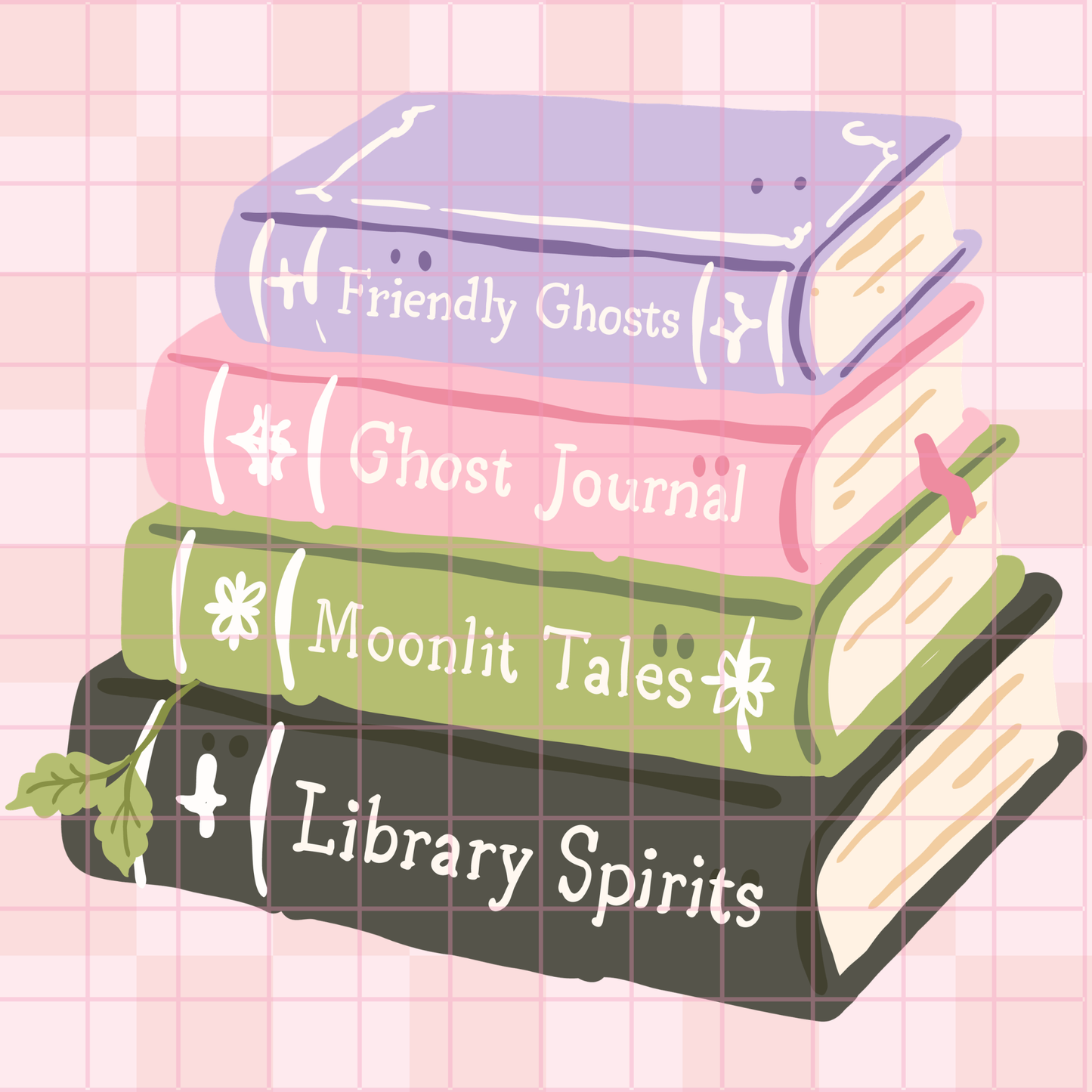 Spooky Book Stack